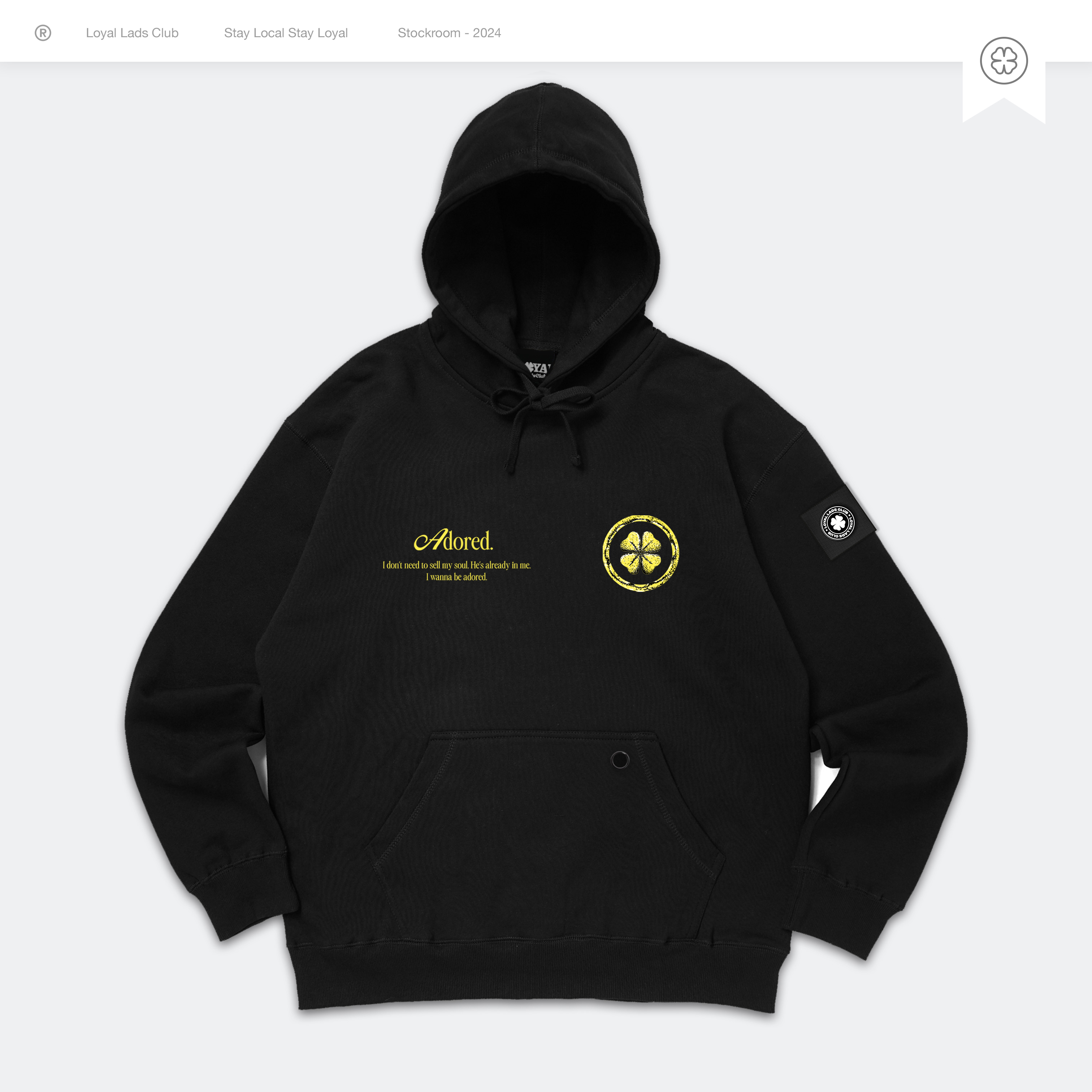 Hoodie - Adored Black - Thumbnail 1